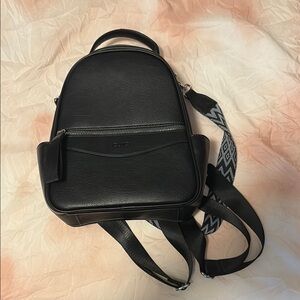 Black Leather Backpack